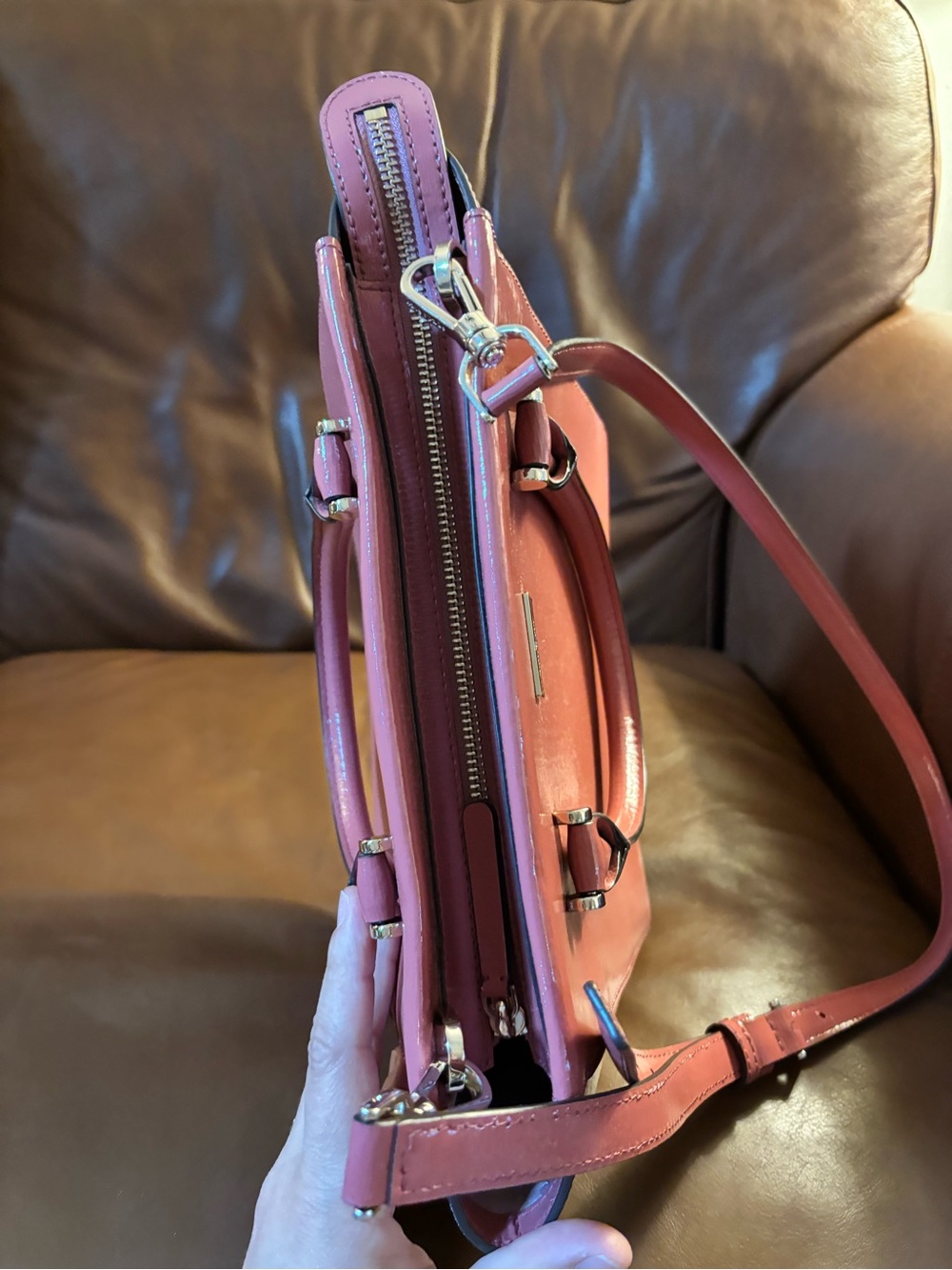 kate spade Bixby Place medium satchel
glossy, pomegranate
Like new - Picture 3 of 5